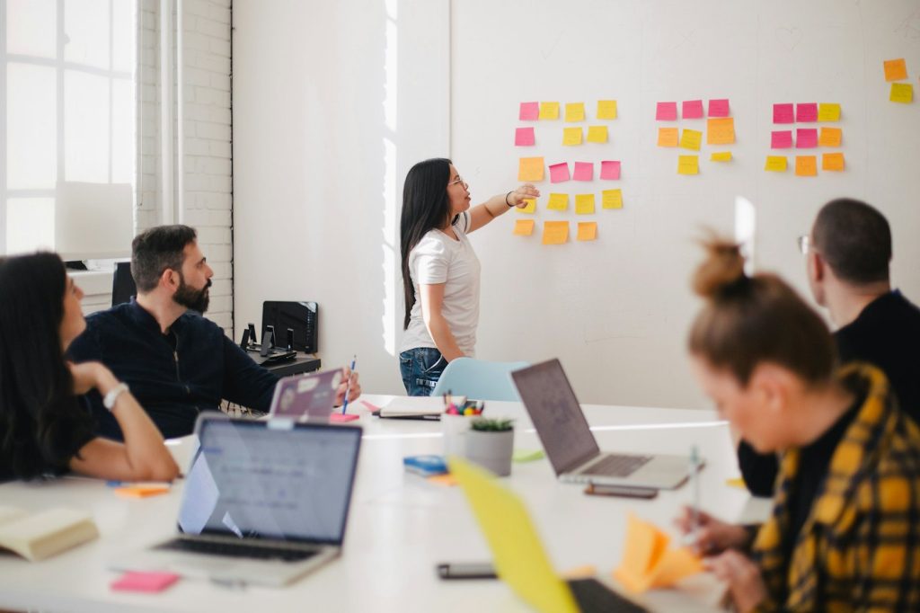 Reunión de estrategia SEO con el cliente